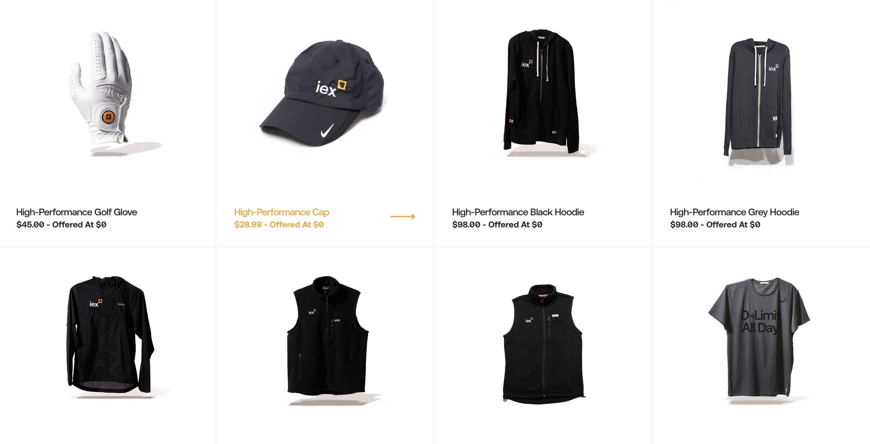IEX swag program